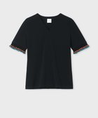 【ポール スミス/Paul Smith】のストライプ フリル 半袖Tシャツ 人気、トレンドファッション・服の通販 founy(ファニー) ファッション Fashion レディースファッション WOMEN トップス・カットソー Tops/Tshirt シャツ/ブラウス Shirts/Blouses ロング / Tシャツ T-Shirts カットソー Cut and Sewn A/W・秋冬 Aw・Autumn/Winter・Fw・Fall-Winter なめらか Smooth カットソー Cut And Sew ストライプ Stripe ストレッチ Stretch フェミニン Feminine フリル Frills 半袖 Short Sleeve thumbnail ブラック|ID: prp329100004094078 ipo3291000000027747875