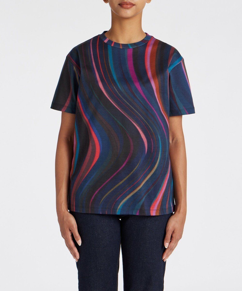 【ポール スミス/Paul Smith】のスワール オールオーバー 半袖Tシャツ インテリア・キッズ・メンズ・レディースファッション・服の通販 founy(ファニー) 　ファッション　Fashion　レディースファッション　WOMEN　トップス・カットソー　Tops/Tshirt　シャツ/ブラウス　Shirts/Blouses　ロング / Tシャツ　T-Shirts　カットソー　Cut and Sewn　A/W・秋冬　Aw・Autumn/Winter・Fw・Fall-Winter　S/S・春夏　Ss・Spring/Summer　おすすめ　Recommend　カットソー　Cut And Sew　プリント　Print　半袖　Short Sleeve　夏　Summer　ブラック|ID: prp329100004094079 ipo3291000000028254216