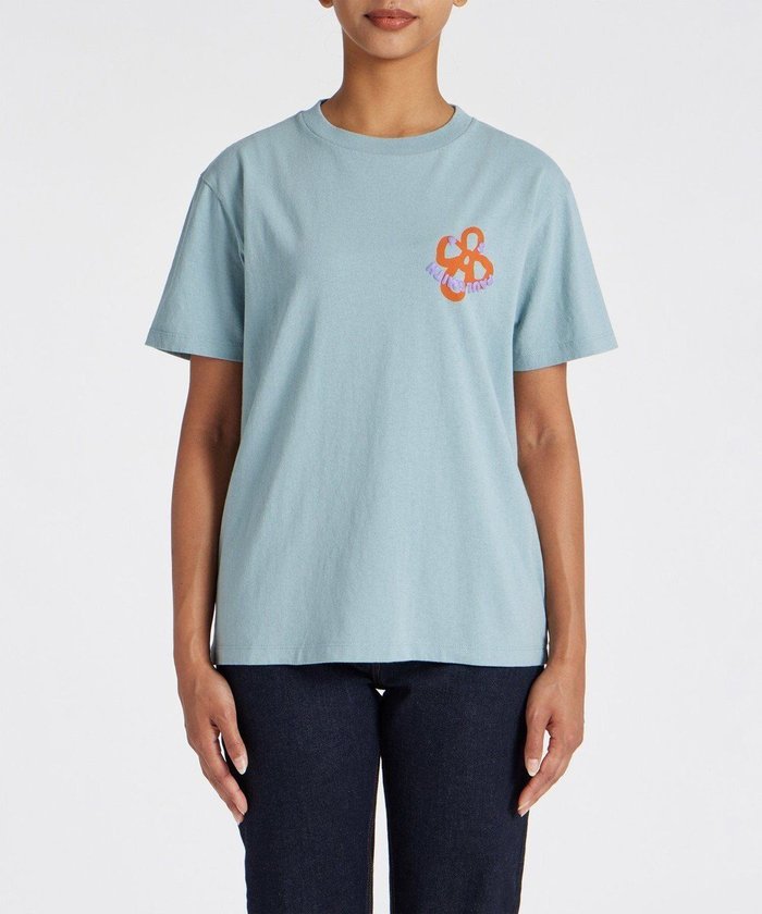 【ポール スミス/Paul Smith】の【オンラインショップ限定】PS Happy Flower 半袖Tシャツ インテリア・キッズ・メンズ・レディースファッション・服の通販 founy(ファニー) https://founy.com/ ファッション Fashion レディースファッション WOMEN トップス・カットソー Tops/Tshirt シャツ/ブラウス Shirts/Blouses ロング / Tシャツ T-Shirts カットソー Cut and Sewn A/W・秋冬 Aw・Autumn/Winter・Fw・Fall-Winter S/S・春夏 Ss・Spring/Summer カットソー Cut And Sew フェミニン Feminine フラワー Flower モチーフ Motif ワーク Work 半袖 Short Sleeve 夏 Summer 定番 Standard |ID: prp329100004094081 ipo3291000000028254217