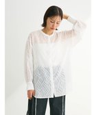 【グリーンパークス/Green Parks】の2WAY リーフジャガードシアーシャツ 人気、トレンドファッション・服の通販 founy(ファニー) ファッション Fashion レディースファッション WOMEN トップス・カットソー Tops/Tshirt シャツ/ブラウス Shirts/Blouses A/W・秋冬 Aw・Autumn/Winter・Fw・Fall-Winter おすすめ Recommend シフォン Chiffon ショルダー Shoulder ドロップ Drop ボトム Bottom ポケット Pocket リーフ Leaf 羽織 Haori thumbnail Off White|ID: prp329100004094118 ipo3291000000027748905