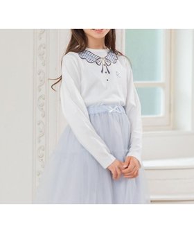 【組曲 / KIDS/KUMIKYOKU】の【110-140㎝】トロンプルイユロン Tシャツ 人気、トレンドファッション・服の通販 founy(ファニー) ファッション Fashion キッズファッション KIDS トップス・カットソー Tops/Tees/Kids A/W・秋冬 Aw・Autumn/Winter・Fw・Fall-Winter インナー Inner カットソー Cut And Sew チェック Check ベーシック Basic ボトム Bottom リボン Ribbon |ID:prp329100004095314