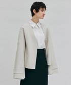 【ベイジ,/BEIGE,】のGRASSE / リバーウールクロップドコート 人気、トレンドファッション・服の通販 founy(ファニー) ファッション Fashion レディースファッション WOMEN アウター Coat Outerwear コート Coats ジャケット Jackets カーディガン Cardigan グラス Glass ショート Short ジャケット Jacket スリーブ Sleeve タイトスカート Tight Skirt フォルム Form thumbnail Ecru|ID: prp329100004095343 ipo3291000000027765023