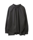 【イェッカ ヴェッカ/YECCA VECCA】のスタンドカラーギャザーブラウス Black|ID: prp329100004095384 ipo3291000000027765248