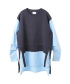 【イェッカ ヴェッカ/YECCA VECCA】のシャツレイヤードデザインニット Navy|ID: prp329100004095410 ipo3291000000027765394