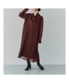 【イェッカ ヴェッカ/YECCA VECCA】の2way千鳥柄プリーツワンピース 人気、トレンドファッション・服の通販 founy(ファニー) ファッション Fashion レディースファッション WOMEN ワンピース Dress A/W・秋冬 Aw・Autumn/Winter・Fw・Fall-Winter エアリー Airy シフォン Chiffon プリント Print プリーツ Pleats thumbnail Bordeaux|ID: prp329100004095430 ipo3291000000027765523