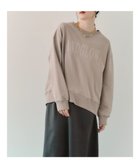 【イェッカ ヴェッカ/YECCA VECCA】のラメ刺繍ロゴスウェット 人気、トレンドファッション・服の通販 founy(ファニー) ファッション Fashion レディースファッション WOMEN トップス・カットソー Tops/Tshirt パーカ Sweats スウェット Sweat A/W・秋冬 Aw・Autumn/Winter・Fw・Fall-Winter ショルダー Shoulder スウェット Sweat ドロップ Drop フロント Front ボトム Bottom ポケット Pocket リラックス Relax thumbnail Beige|ID: prp329100004095568 ipo3291000000027766095