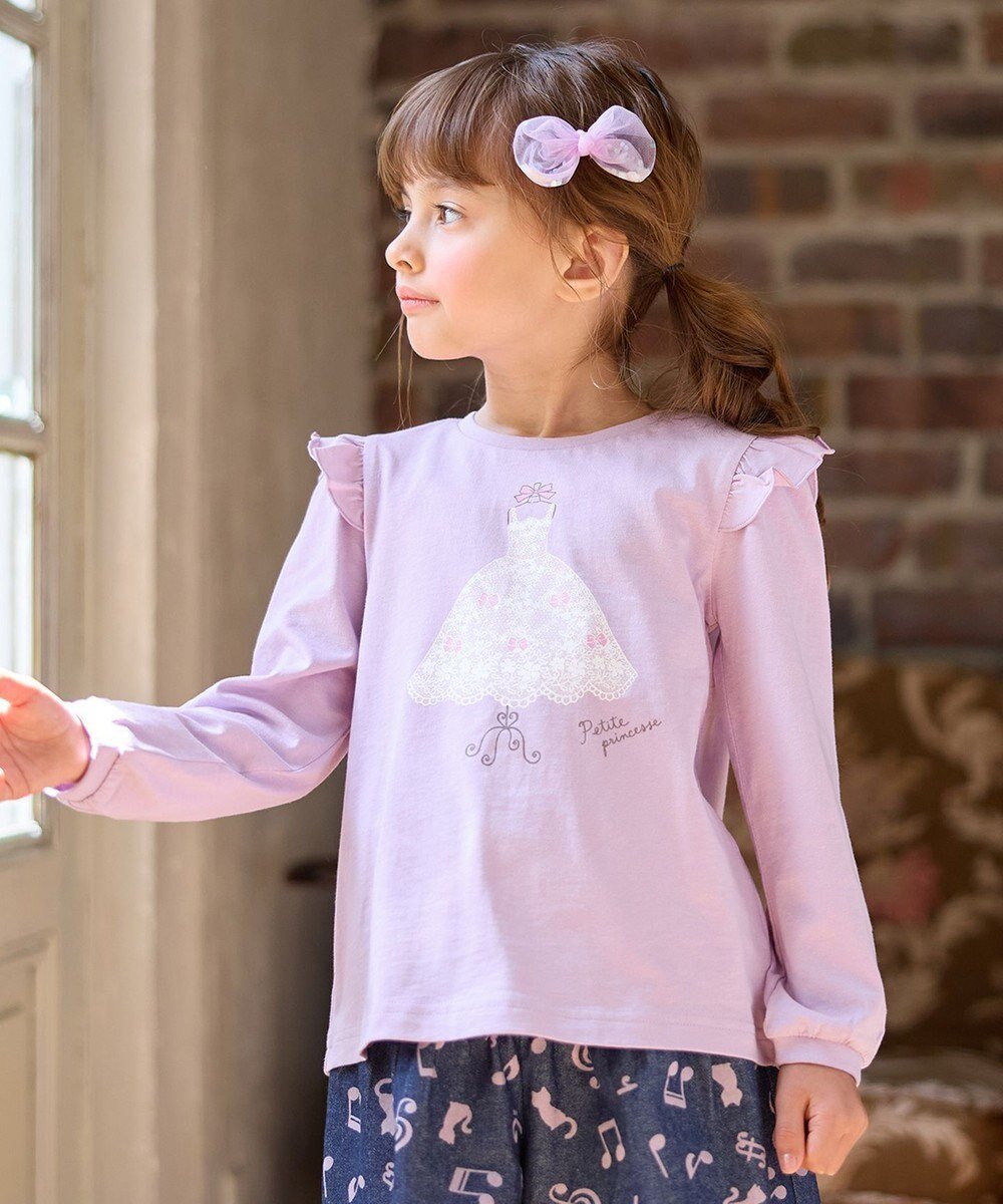 【エニファム/any FAM / KIDS】の【WEB限定】7daysプリントTシャツ インテリア・キッズ・メンズ・レディースファッション・服の通販 founy(ファニー) 　ファッション　Fashion　キッズファッション　Fashion for Kids　トップス・カットソー　Cut & Sew Tops　カットソー　Cut and Sewn Top　プリント　Print, Printed Pattern　ポケット　Pocket, Pocket Detail　A/W・秋冬　Autumn/Winter　プチプライス・低価格　Affordable / Budget Price　おすすめ　Recommended / Our Picks　ラベンダー×ドレス|ID: prp329100004096750 ipo3291000000033408594
