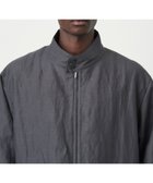 【エイトン/ATON】のCOTTON HEMP SATIN ハリントンジャケット - UNISEX CHARCOAL GRAY|ID: prp329100004096801 ipo3291000000027782282