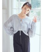 【アースミュージックアンドエコロジー/earth music&ecology】のリボンメッシュボレロ 人気、トレンドファッション・服の通販 founy(ファニー) ファッション Fashion レディースファッション WOMEN トップス・カットソー Tops/Tshirt カーディガン Cardigans A/W・秋冬 Aw・Autumn/Winter・Fw・Fall-Winter おすすめ Recommend カーディガン Cardigan ショート Short スリーブ Sleeve デニム Denim バランス Balance フェミニン Feminine フロント Front ボレロ Bolero ポケット Pocket メッシュ Mesh リボン Ribbon thumbnail Light Gray|ID: prp329100004096859 ipo3291000000027984573