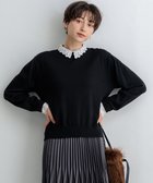 【23区/NIJYUSANKU】の【洗える】エンブロイダリーニット 人気、トレンドファッション・服の通販 founy(ファニー) ファッション Fashion レディースファッション WOMEN トップス・カットソー Tops/Tshirt ニット Knit Tops 2024年 2024 2024-2025秋冬・A/W Aw/Autumn/Winter/Fw/Fall/2024-2025 A/W・秋冬 Aw・Autumn/Winter・Fw・Fall-Winter 冬 Winter シルク Silk セーター Sweater バランス Balance レース Race 洗える Washable thumbnail ブラック系|ID: prp329100004096898 ipo3291000000027782931