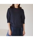 【23区/NIJYUSANKU】の【洗える】ルレックスバルキー ラメニット ネイビー系|ID:prp329100004096908