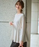 【23区/NIJYUSANKU】の【ご好評につき新色追加】ナチュラルコットンベアコンビ ペプラム カットソー 人気、トレンドファッション・服の通販 founy(ファニー) ファッション Fashion レディースファッション Fashion for Women トップス・カットソー Cut & Sew Tops シャツ・ブラウス・オフィスカジュアル Elegant Blouses & Button-Ups ロングTシャツ・Tシャツ Longline T-Shirts & Tees カットソー・ベーシックTシャツ Cut-and-Sewn Tops / Stretch Tees & Basics オレンジ Orange カットソー Cut and Sewn Top カーディガン Cardigan, Knitwear スウェット / スエット Sweatshirt, Sweatwear ストレッチ Stretch, Stretchy Fabric ノースリーブ Sleeveless, No-Sleeve フレア Flare, Flared ペプラム Peplum, Flared Hem レース Lace, Lace Fabric ロング Long, Long-Length A/W・秋冬 Autumn/Winter S/S・春夏 SS, Spring/Summer, Warm Season おすすめ Recommended / Our Picks 夏 Summer thumbnail アイボリー系|ID: prp329100004096913 ipo3291000000035534586