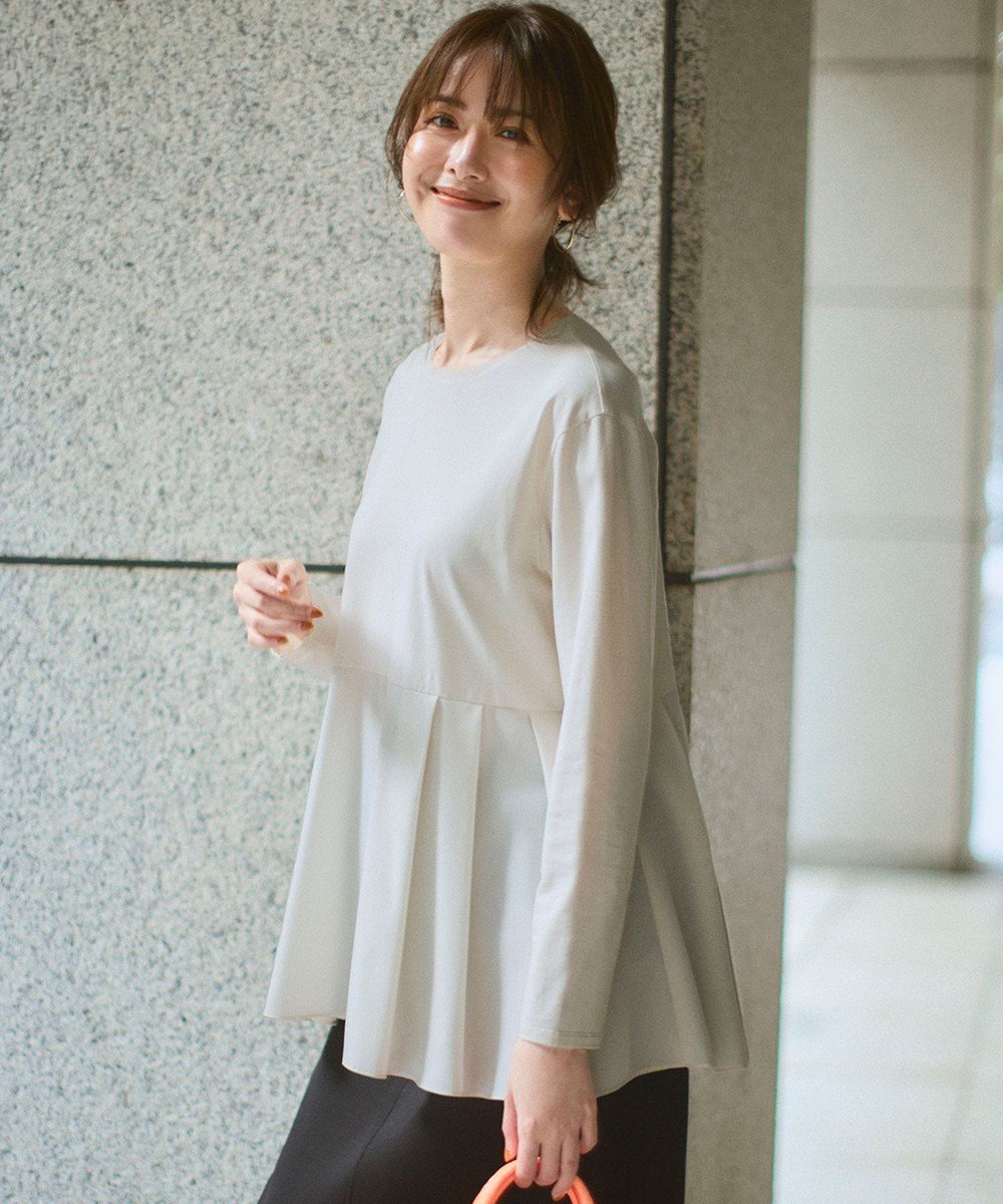 【23区/NIJYUSANKU】の【ご好評につき新色追加】ナチュラルコットンベアコンビ ペプラム カットソー インテリア・キッズ・メンズ・レディースファッション・服の通販 founy(ファニー) ファッション Fashion レディースファッション Fashion for Women トップス・カットソー Cut & Sew Tops シャツ・ブラウス・オフィスカジュアル Elegant Blouses & Button-Ups ロングTシャツ・Tシャツ Longline T-Shirts & Tees カットソー・ベーシックTシャツ Cut-and-Sewn Tops / Stretch Tees & Basics オレンジ Orange カットソー Cut and Sewn Top カーディガン Cardigan, Knitwear スウェット / スエット Sweatshirt, Sweatwear ストレッチ Stretch, Stretchy Fabric ノースリーブ Sleeveless, No-Sleeve フレア Flare, Flared ペプラム Peplum, Flared Hem レース Lace, Lace Fabric ロング Long, Long-Length A/W・秋冬 Autumn/Winter S/S・春夏 SS, Spring/Summer, Warm Season おすすめ Recommended / Our Picks 夏 Summer アイボリー系|ID: prp329100004096913 ipo3291000000035534586