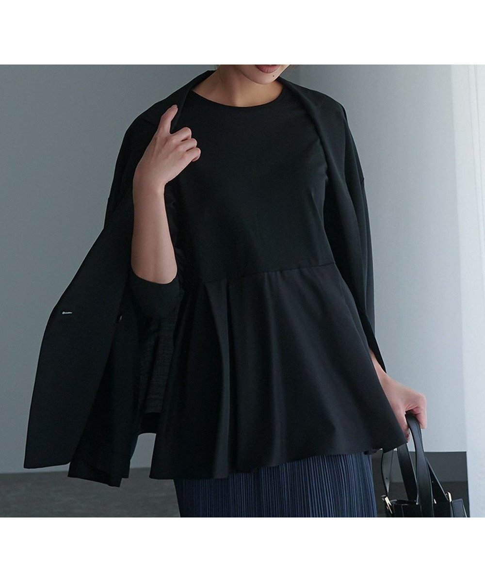 【23区/NIJYUSANKU】の【ご好評につき新色追加】ナチュラルコットンベアコンビ ペプラム カットソー インテリア・キッズ・メンズ・レディースファッション・服の通販 founy(ファニー) ファッション Fashion レディースファッション Fashion for Women トップス・カットソー Cut & Sew Tops シャツ・ブラウス・オフィスカジュアル Elegant Blouses & Button-Ups ロングTシャツ・Tシャツ Longline T-Shirts & Tees カットソー・ベーシックTシャツ Cut-and-Sewn Tops / Stretch Tees & Basics オレンジ Orange カットソー Cut and Sewn Top カーディガン Cardigan, Knitwear スウェット / スエット Sweatshirt, Sweatwear ストレッチ Stretch, Stretchy Fabric ノースリーブ Sleeveless, No-Sleeve フレア Flare, Flared ペプラム Peplum, Flared Hem レース Lace, Lace Fabric ロング Long, Long-Length A/W・秋冬 Autumn/Winter S/S・春夏 SS, Spring/Summer, Warm Season おすすめ Recommended / Our Picks 夏 Summer ブラック系|ID: prp329100004096913 ipo3291000000035534588