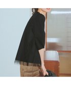 【エニィ スィス/any SiS】の【洗える】カットジョーゼットチュール トップス 人気、トレンドファッション・服の通販 founy(ファニー) ファッション Fashion レディースファッション WOMEN トップス・カットソー Tops/Tshirt シャツ/ブラウス Shirts/Blouses A/W・秋冬 Aw・Autumn/Winter・Fw・Fall-Winter ジョーゼット Georgette ストレッチ Stretch スリーブ Sleeve チュール Tulle エレガント 上品 Elegant 春 Spring 洗える Washable 秋 Autumn/Fall thumbnail ブラック|ID: prp329100004096952 ipo3291000000027783145