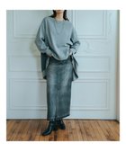 【イェッカ ヴェッカ/YECCA VECCA】のクリアコーティングデニムロングスカート Gray|ID: prp329100004097027 ipo3291000000027783525