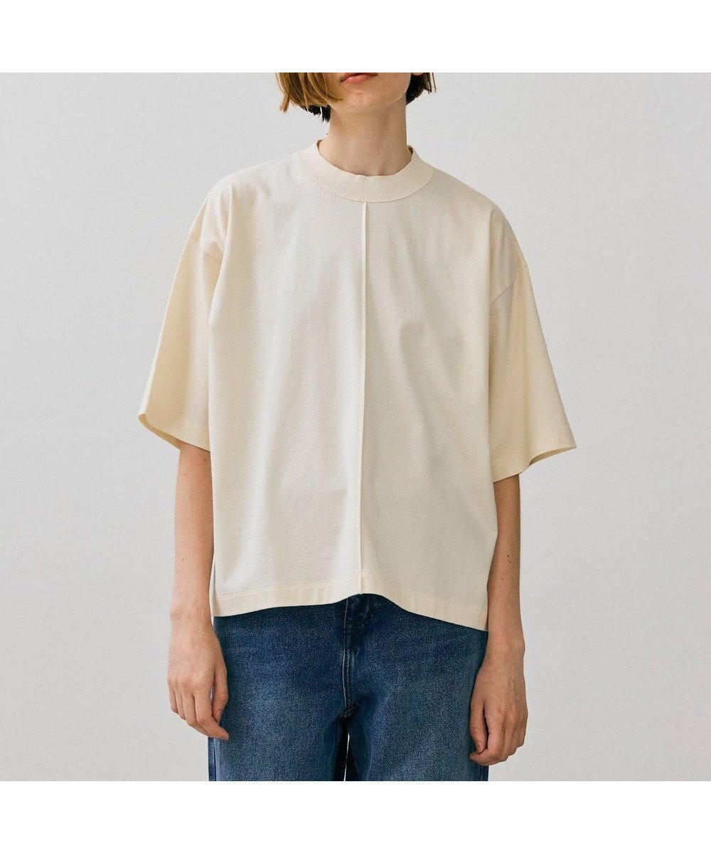 【ベイジ,/BEIGE,】の【BEIGE,ecru/WEB限定・洗える】JERSEY STITCH / コットンハーフスリーブトップス 人気、トレンドファッション・服の通販 founy(ファニー) 　ファッション　Fashion　レディースファッション　WOMEN　トップス・カットソー　Tops/Tshirt　シャツ/ブラウス　Shirts/Blouses　ロング / Tシャツ　T-Shirts　カットソー　Cut and Sewn　A/W・秋冬　Aw・Autumn/Winter・Fw・Fall-Winter　S/S・春夏　Ss・Spring/Summer　カットソー　Cut And Sew　夏　Summer　洗える　Washable　 other-1|ID: prp329100004098582 ipo3291000000028110920