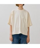 【ベイジ,/BEIGE,】の【BEIGE,ecru/WEB限定・洗える】JERSEY STITCH / コットンハーフスリーブトップス Ecru|ID: prp329100004098582 ipo3291000000028110921