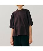 【ベイジ,/BEIGE,】の【BEIGE,ecru/WEB限定・洗える】JERSEY STITCH / コットンハーフスリーブトップス Bordeaux|ID: prp329100004098582 ipo3291000000028110923