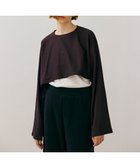 【ベイジ,/BEIGE,】の【BEIGE,ecru/WEB限定・洗える】JERSEY STITCH / コットンクロップドトップス Bordeaux|ID:prp329100004098583