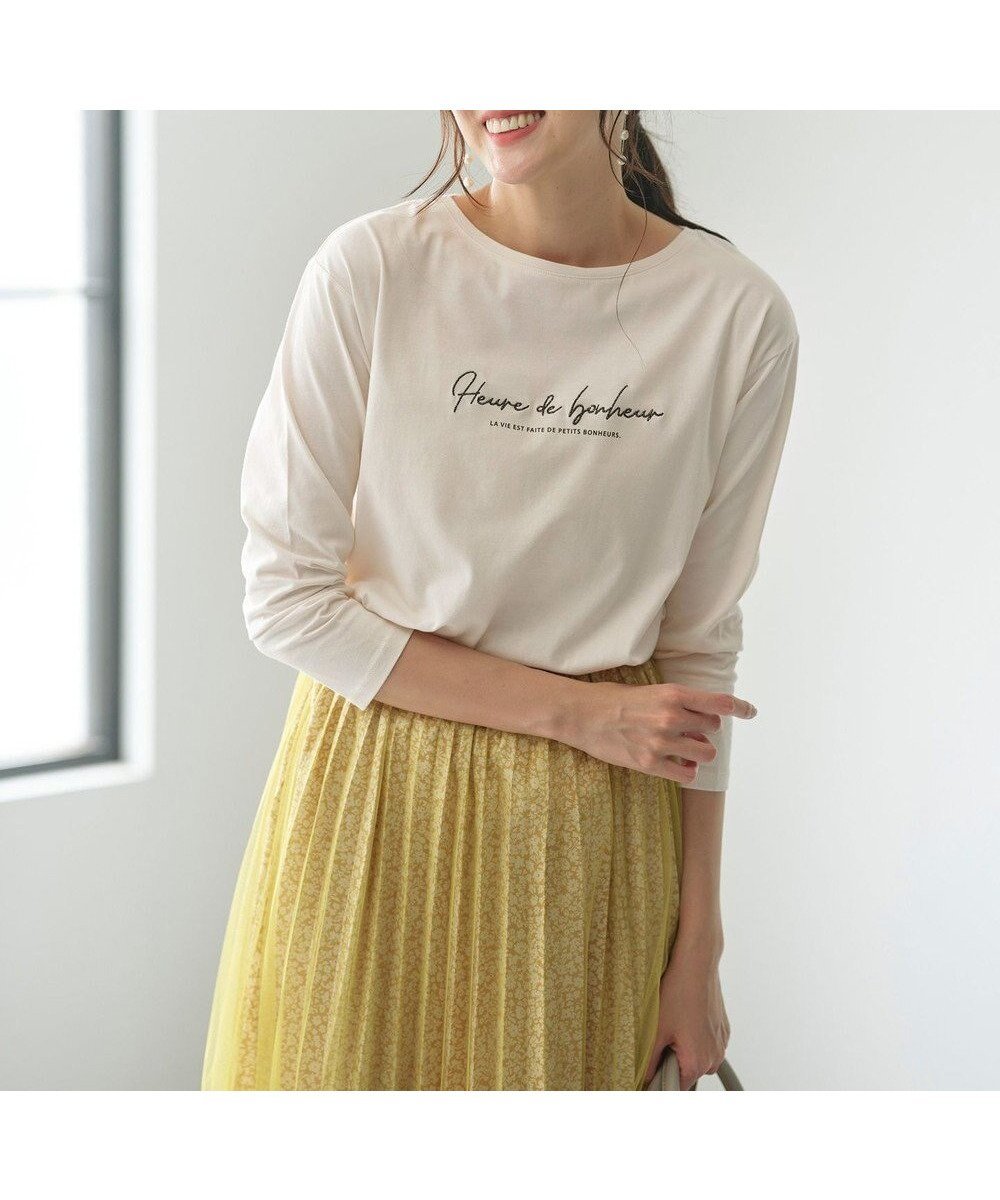 【エニィ スィス/any SiS】の【洗える】ラメ刺繍長袖 Tシャツ 人気、トレンドファッション・服の通販 founy(ファニー) 　ファッション　Fashion　レディースファッション　WOMEN　トップス・カットソー　Tops/Tshirt　シャツ/ブラウス　Shirts/Blouses　ロング / Tシャツ　T-Shirts　カットソー　Cut and Sewn　インナー　Inner　洗える　Washable　カットソー　Cut And Sew　長袖　Long Sleeve　ミックス　Mix　ラウンド　Round　A/W・秋冬　Aw・Autumn/Winter・Fw・Fall-Winter　 other-1|ID: prp329100004098618 ipo3291000000027837296