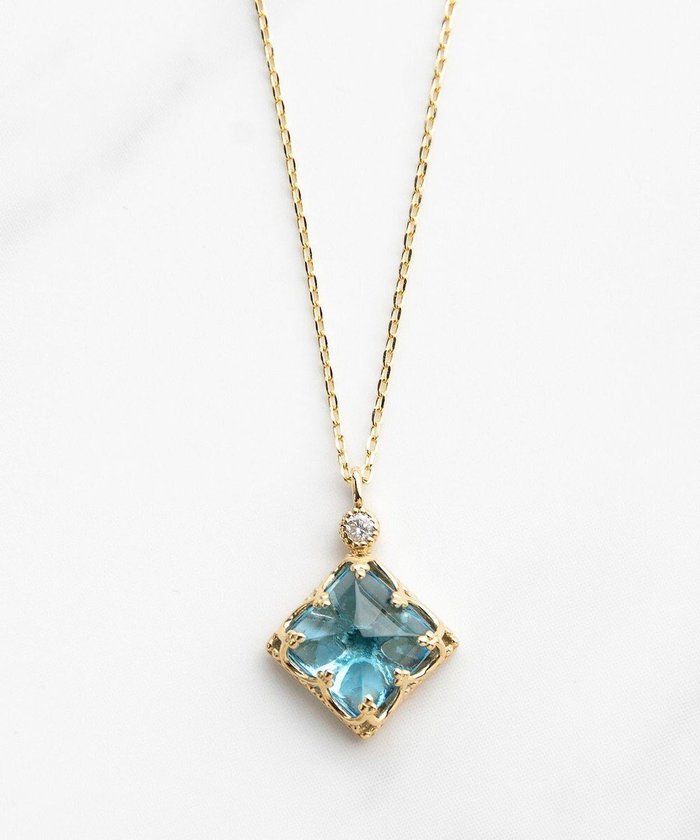 【トッカ/TOCCA】の【WEB限定】BLUE STAR K10 NECKLACE K10 天然石ピラミッドカット ダイヤモンド ネックレス インテリア・キッズ・メンズ・レディースファッション・服の通販 founy(ファニー) https://founy.com/ ファッション Fashion レディースファッション WOMEN ジュエリー Jewelry ネックレス Necklaces アクセサリー Accessories イエロー Yellow コレクション Collection ジュエリー Jewelry ストーン Stone 透かし Watermark ダイヤモンド Diamond チェーン Chain ネックレス Necklace 人気 Popularity ポーチ Pouch ロマンティック Romantic |ID: prp329100004100643 ipo3291000000027836846