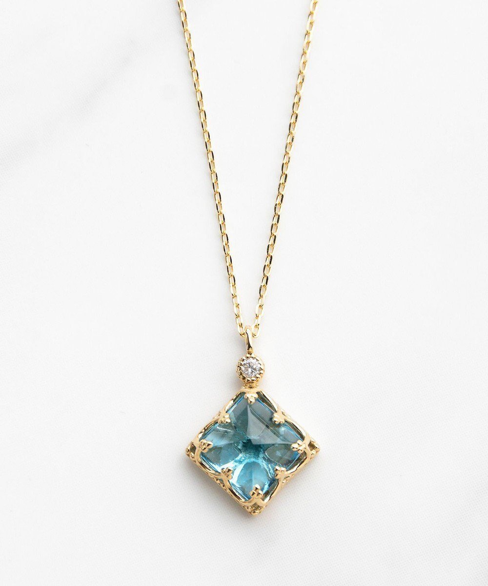 【トッカ/TOCCA】の【WEB限定】BLUE STAR K10 NECKLACE K10 天然石ピラミッドカット ダイヤモンド ネックレス 人気、トレンドファッション・服の通販 founy(ファニー) 　ファッション　Fashion　レディースファッション　WOMEN　ジュエリー　Jewelry　ネックレス　Necklaces　アクセサリー　Accessories　イエロー　Yellow　コレクション　Collection　ジュエリー　Jewelry　ストーン　Stone　透かし　Watermark　ダイヤモンド　Diamond　チェーン　Chain　ネックレス　Necklace　人気　Popularity　ポーチ　Pouch　ロマンティック　Romantic　 other-1|ID: prp329100004100643 ipo3291000000027836846