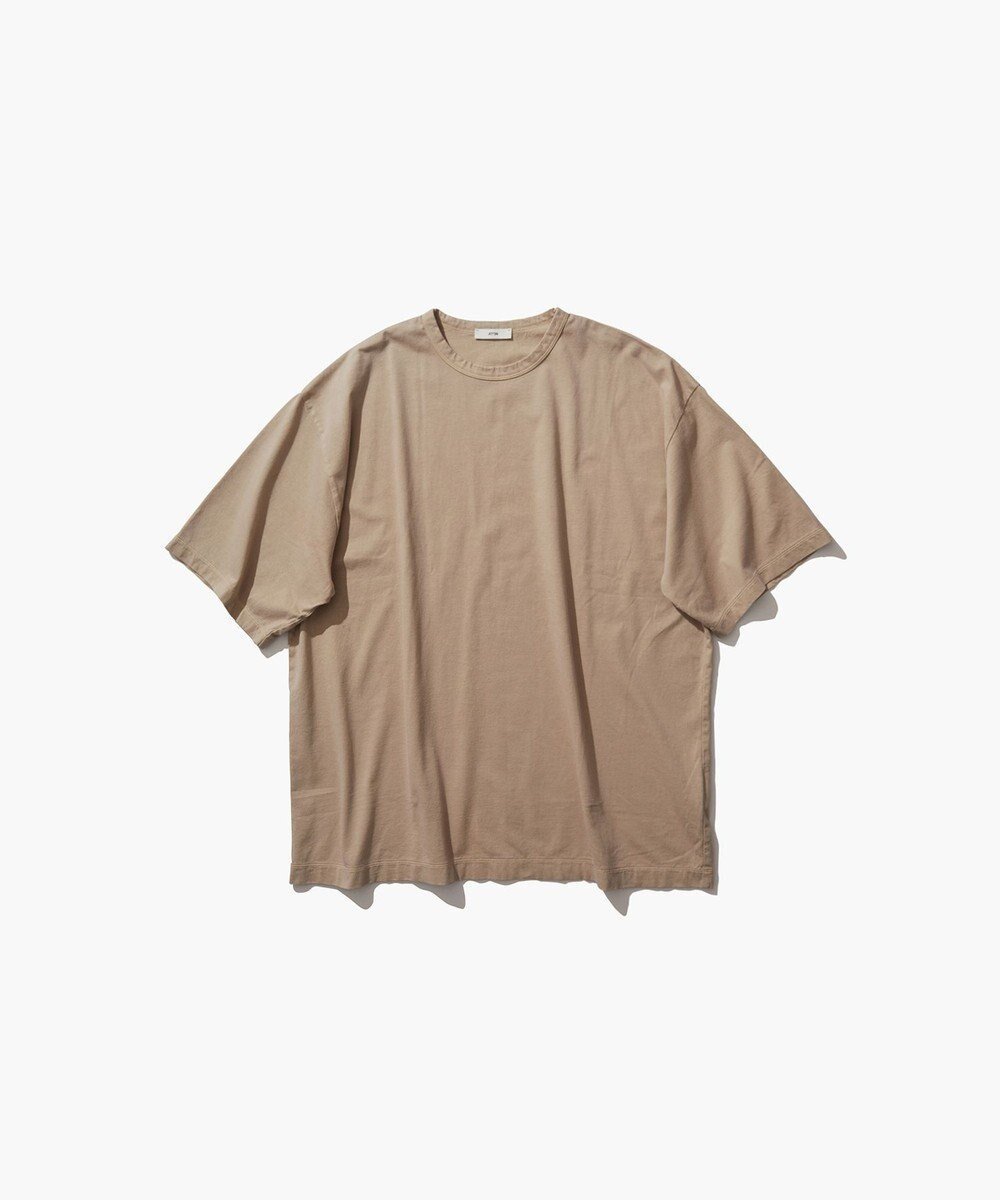 【エイトン/ATON】のNATURAL DYED NUBUCK クルーネックTシャツ - UNISEX インテリア・キッズ・メンズ・レディースファッション・服の通販 founy(ファニー) 　ファッション　Fashion　レディースファッション　WOMEN　トップス・カットソー　Tops/Tshirt　シャツ/ブラウス　Shirts/Blouses　ロング / Tシャツ　T-Shirts　カットソー　Cut and Sewn　インド　India　オーガニック　Organic　春　Spring　カットソー　Cut And Sew　タンブラー　Tumbler　定番　Standard　ボックス　Box　ユニセックス　Unisex　S/S・春夏　Ss・Spring/Summer　夏　Summer　BEIGE|ID: prp329100004100648 ipo3291000000027836961