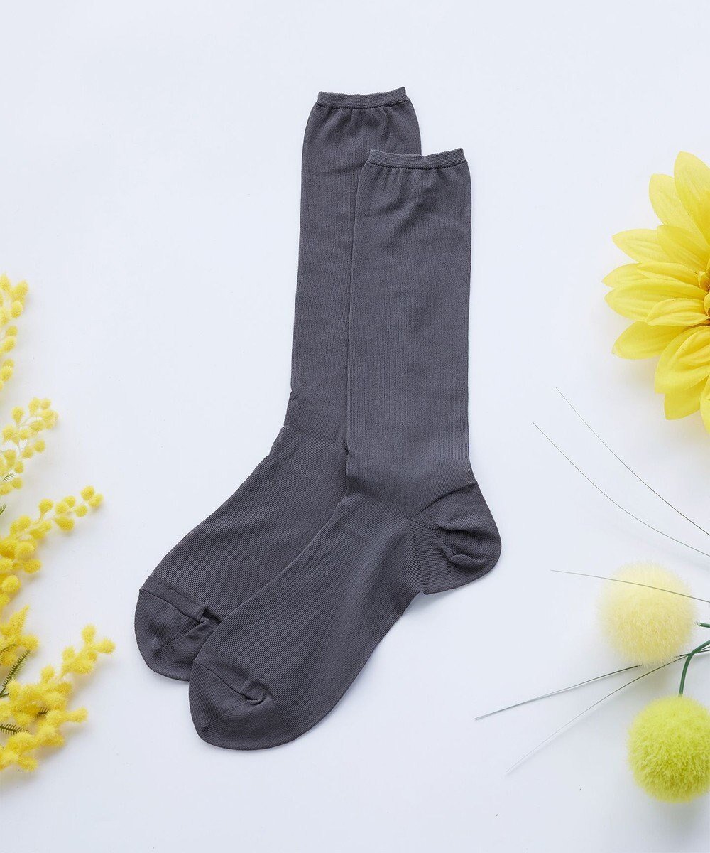 【ティアクラッセ/Tiaclasse】のシアー無地ソックス インテリア・キッズ・メンズ・レディースファッション・服の通販 founy(ファニー) 　ファッション　Fashion　レディースファッション　Fashion for Women　ソックス&靴下　Socks & Hosiery　レッグウェア・ストッキング　Legwear & Hosiery　サンダル　Sandals, Summer Shoes　シアー　Sheer, See-Through　シューズ　Shoes, Footwear　シンプル　Simple, Minimal　スニーカー　Sneakers, Trainers　ソックス　Socks, Hosiery　チュニック　Tunic, Long Top　トレンド　Trend, Trending Now　再入荷　Restock / Back in Stock　新作・新入荷　New Arrivals / New In　無地　Plain, Solid Color　チャコールグレー|ID: prp329100004100659 ipo3291000000036261646