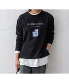 【23区/NIJYUSANKU】の【洗える】Le collage ロゴロンTEE 人気、トレンドファッション・服の通販 founy(ファニー) ファッション Fashion レディースファッション WOMEN トップス・カットソー Tops/Tshirt シャツ/ブラウス Shirts/Blouses ロング / Tシャツ T-Shirts カットソー Cut and Sewn インナー Inner 洗える Washable カットソー Cut And Sew グラフィック Graphic ジャケット Jacket スリット Slit ブルゾン Blouson A/W・秋冬 Aw・Autumn/Winter・Fw・Fall-Winter 冬 Winter 2024年 2024 2024-2025秋冬・A/W Aw/Autumn/Winter/Fw/Fall/2024-2025 thumbnail ブラック系|ID: prp329100004105812 ipo3291000000027911715