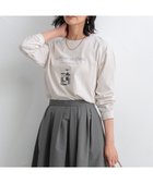 【23区/NIJYUSANKU】の【洗える】Le collage ロゴロンTEE 人気、トレンドファッション・服の通販 founy(ファニー) ファッション Fashion レディースファッション WOMEN トップス・カットソー Tops/Tshirt シャツ/ブラウス Shirts/Blouses ロング / Tシャツ T-Shirts カットソー Cut and Sewn インナー Inner 洗える Washable カットソー Cut And Sew グラフィック Graphic ジャケット Jacket スリット Slit ブルゾン Blouson A/W・秋冬 Aw・Autumn/Winter・Fw・Fall-Winter 冬 Winter 再入荷 Restock/Back In Stock/Re Arrival 2024年 2024 2024-2025秋冬・A/W Aw/Autumn/Winter/Fw/Fall/2024-2025 thumbnail ベージュ系|ID: prp329100004105812 ipo3291000000031837237