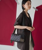 【ラシット/russet】の【2024AW】キルティングボックスショルダーバッグ(SF-239) Charcoal|ID:prp329100004105820