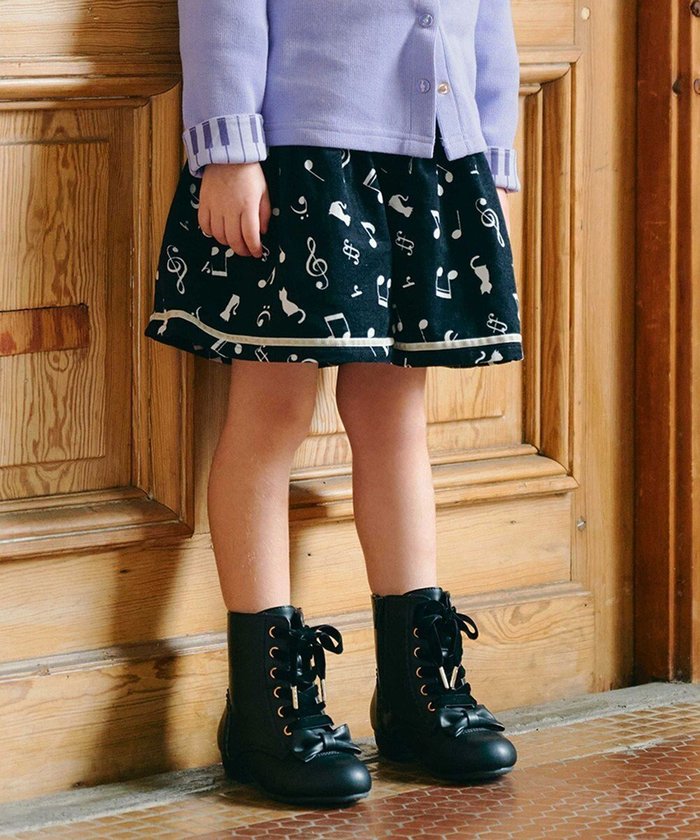 【エニファム/any FAM / KIDS】の音符総柄キュロット インテリア・キッズ・メンズ・レディースファッション・服の通販 founy(ファニー) https://founy.com/ ファッション Fashion キッズファッション KIDS ボトムス Bottoms/Kids おすすめ Recommend キュロット Culottes ネコ Cat ベーシック Basic ポケット Pocket リボン Ribbon A/W・秋冬 Aw・Autumn/Winter・Fw・Fall-Winter |ID: prp329100004105916 ipo3291000000031562405