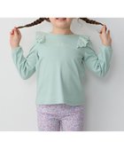 【エニファム/any FAM / KIDS】の肩レース長袖Tシャツ ミント|ID:prp329100004105993