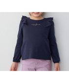 【エニファム/any FAM / KIDS】の肩レース長袖Tシャツ ネイビー|ID: prp329100004105993 ipo3291000000032602780