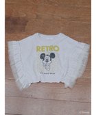 【グリーンパークス/Green Parks】のミッキーフレンド/袖フリルショート丈TEE Oatmeal|ID: prp329100004107188 ipo3291000000027932019