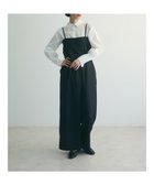 【グリーンパークス/Green Parks】のarmonia.ラップサロペット 人気、トレンドファッション・服の通販 founy(ファニー) ファッション Fashion レディースファッション WOMEN ワンピース Dress オールインワン ワンピース All In One Dress サロペット Salopette A/W・秋冬 Aw・Autumn/Winter・Fw・Fall-Winter カットソー Cut And Sew ギャザー Gather サロペット Overalls シンプル Simple フェミニン Feminine フロント Front ポケット Pocket ラップ Wrap thumbnail Black|ID: prp329100004107202 ipo3291000000027932060