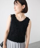 【グリーンパークス/Green Parks】の・swing by 2wayチュールヤーンベスト 人気、トレンドファッション・服の通販 founy(ファニー) ファッション Fashion レディースファッション WOMEN アウター Coat Outerwear トップス・カットソー Tops/Tshirt ベスト/ジレ Gilets/Vests A/W・秋冬 Aw・Autumn/Winter・Fw・Fall-Winter おすすめ Recommend フェミニン Feminine ベスト Vest ポケット Pocket ラウンド Round thumbnail Black|ID: prp329100004107208 ipo3291000000028463258