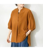 【クラフトスタンダードブティック/CRAFT STANDARD BOUTIQUE】のバンドカラーバックタック5分袖ブラウス Terracotta|ID: prp329100004107222 ipo3291000000027932135