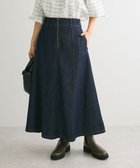 【グリーンパークス/Green Parks】のフロントZIPデニムスカート 人気、トレンドファッション・服の通販 founy(ファニー) ファッション Fashion レディースファッション WOMEN スカート Skirt デニムスカート Denim Skirts A/W・秋冬 Aw・Autumn/Winter・Fw・Fall-Winter デニム Denim フィット Fit フォルム Form フレア Flare フロント Front ポケット Pocket ロング Long thumbnail One Wash|ID: prp329100004107233 ipo3291000000028463274