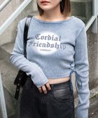 【ウィゴー/WEGO】のヴィンテージウォッシュレースアップロンT 人気、トレンドファッション・服の通販 founy(ファニー) ファッション Fashion レディースファッション WOMEN トップス・カットソー Tops/Tshirt シャツ/ブラウス Shirts/Blouses ロング / Tシャツ T-Shirts カットソー Cut and Sewn インナー Inner カットソー Cut And Sew シンプル Simple スマホ Smartphone 長袖 Long Sleeve フロント Front A/W・秋冬 Aw・Autumn/Winter・Fw・Fall-Winter thumbnail ブルー|ID: prp329100004107246 ipo3291000000027932216