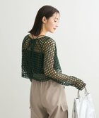 【グリーンパークス/Green Parks】の・SUGAR SPOON フラワーメッシュプルオーバー 人気、トレンドファッション・服の通販 founy(ファニー) ファッション Fashion レディースファッション WOMEN トップス・カットソー Tops/Tshirt シャツ/ブラウス Shirts/Blouses ロング / Tシャツ T-Shirts プルオーバー Pullover カットソー Cut and Sewn A/W・秋冬 Aw・Autumn/Winter・Fw・Fall-Winter おすすめ Recommend カットソー Cut And Sew キャミソール Camisole コンパクト Compact フェミニン Feminine フォルム Form フラワー Flower ポケット Pocket メッシュ Mesh モチーフ Motif リボン Ribbon 軽量 Lightweight thumbnail Green|ID: prp329100004107253 ipo3291000000028463282