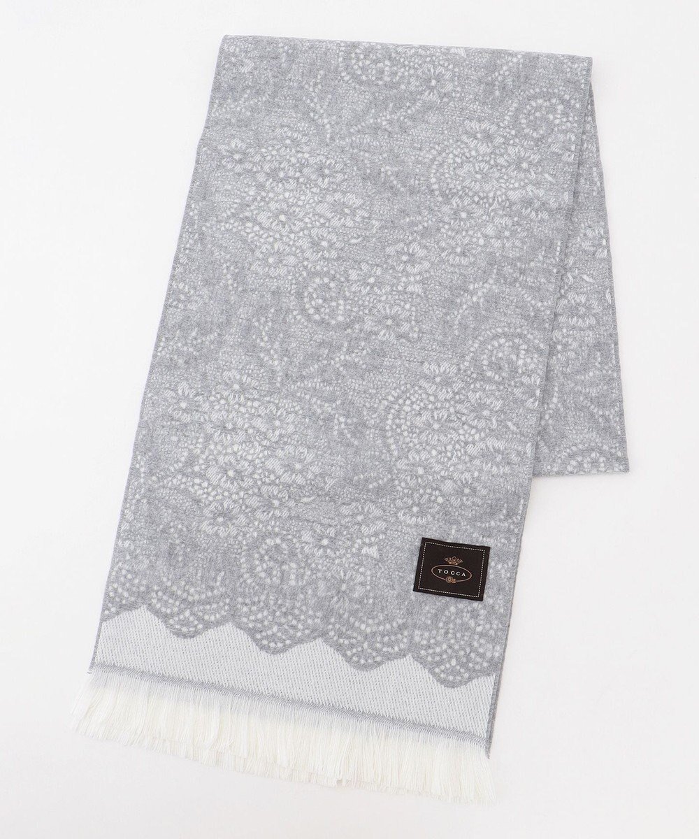 【トッカ/TOCCA】のJAQUARD LACE STOLE ストール インテリア・キッズ・メンズ・レディースファッション・服の通販 founy(ファニー) 　ファッション　Fashion　レディースファッション　WOMEN　2024年　2024　2024-2025秋冬・A/W　Aw/Autumn/Winter/Fw/Fall/2024-2025　A/W・秋冬　Aw・Autumn/Winter・Fw・Fall-Winter　冬　Winter　エレガント 上品　Elegant　ショール　Shawl　ジャカード　Jacquard　ストール　Stall　フェミニン　Feminine　フランス　France　モダン　Modern　レース　Race　ロマンティック　Romantic　ライトグレー系|ID: prp329100004108646 ipo3291000000027949547