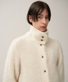 【エイトン/ATON】のALPACA FUR スタンドカラーカーディガン WHITE|ID:prp329100004109749