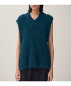 【エイトン/ATON】のALPACA FUR Vネックベスト GREEN|ID:prp329100004109751