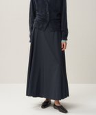 【エイトン/ATON】のVINTAGE NYLON TWILL フレアスカート NAVY|ID:prp329100004109753