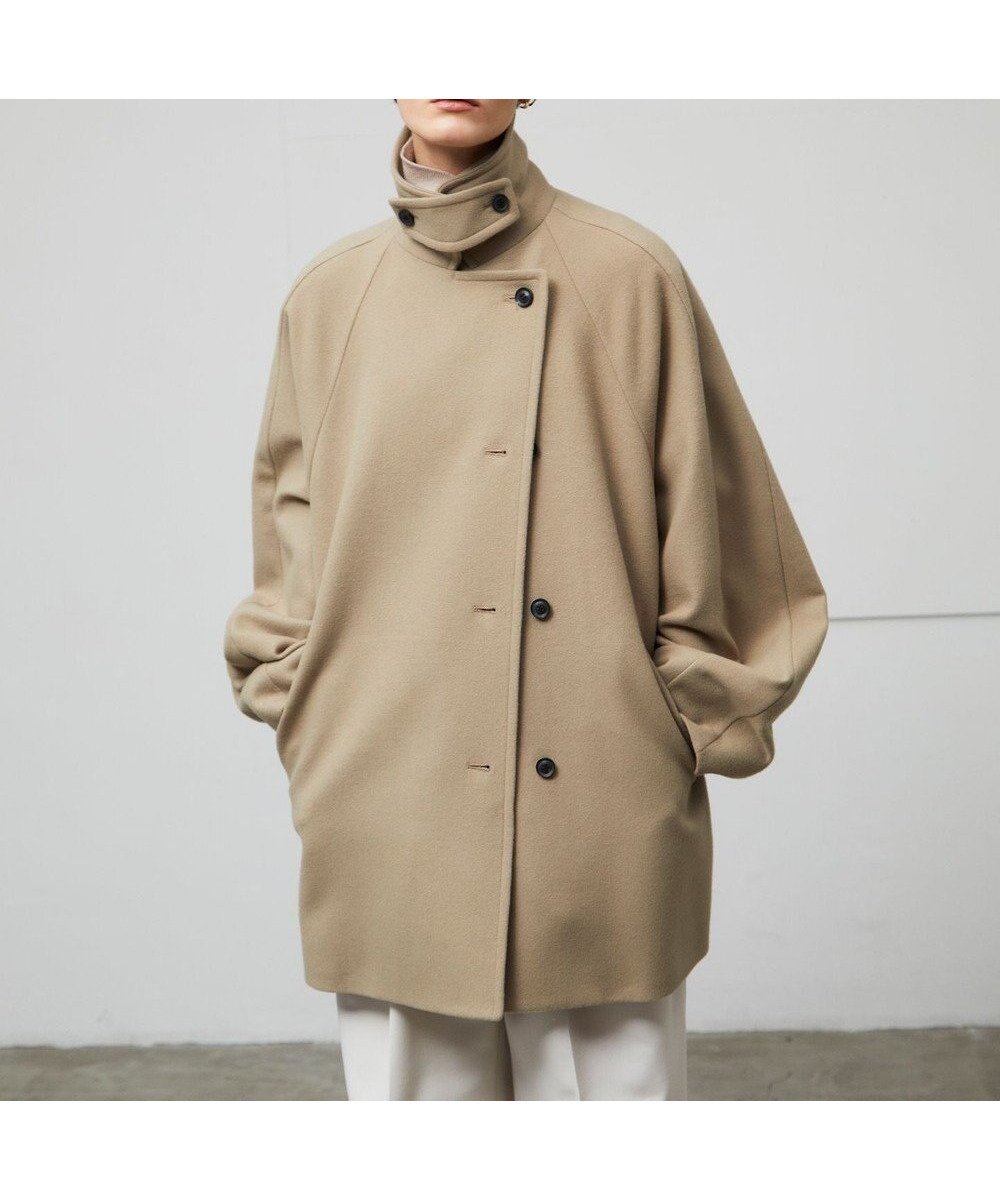 【ベイジ,/BEIGE,】のGABELLE / ミドル丈スタンドカラーウールコート 人気、トレンドファッション・服の通販 founy(ファニー) 　ファッション　Fashion　レディースファッション　WOMEN　アウター　Coat Outerwear　コート　Coats　ジャケット　Jackets　A/W・秋冬　Aw・Autumn/Winter・Fw・Fall-Winter　インナー　Inner　ジャケット　Jacket　スタンド　Stand　フォルム　Form　ミドル　Middle　メルトン　Melton　ビジネス 仕事 通勤　Business　 other-1|ID: prp329100004110704 ipo3291000000027983799