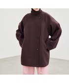 【ベイジ,/BEIGE,】のGABELLE / ミドル丈スタンドカラーウールコート Bordeaux|ID:prp329100004110704