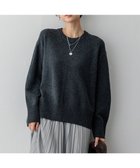 【23区/NIJYUSANKU】の【洗える】カシミヤブレンド クルーネック ニット チャコール系|ID:prp329100004110807