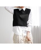 【アンフィーロ 自由区/UNFILO】のフォルムニット クロップドベスト ブラック|ID: prp329100004110843 ipo3291000000033350974